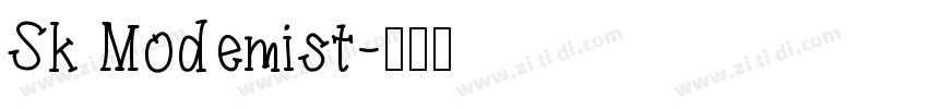 Sk Modemist字体转换